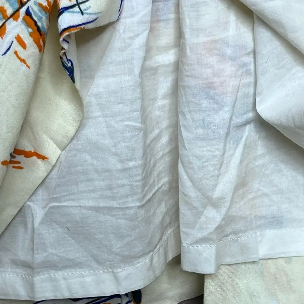 Antonio Melani Cream Spaghetti Strap SailBoat Dress Size 14 - Picture 5 of 8